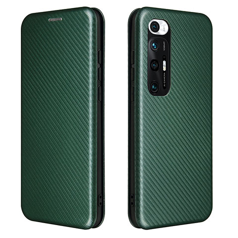 Coque Portefeuille Livre Cuir Etui Clapet L06Z pour Xiaomi Mi 10S 5G Vert