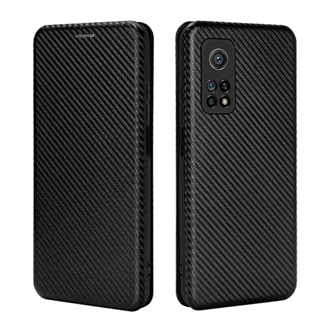 Coque Portefeuille Livre Cuir Etui Clapet L06Z pour Xiaomi Mi 10T 5G Noir