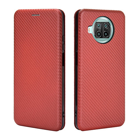 Coque Portefeuille Livre Cuir Etui Clapet L06Z pour Xiaomi Mi 10T Lite 5G Marron