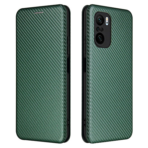 Coque Portefeuille Livre Cuir Etui Clapet L06Z pour Xiaomi Mi 11i 5G Vert