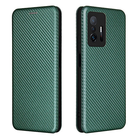 Coque Portefeuille Livre Cuir Etui Clapet L06Z pour Xiaomi Mi 11T 5G Vert