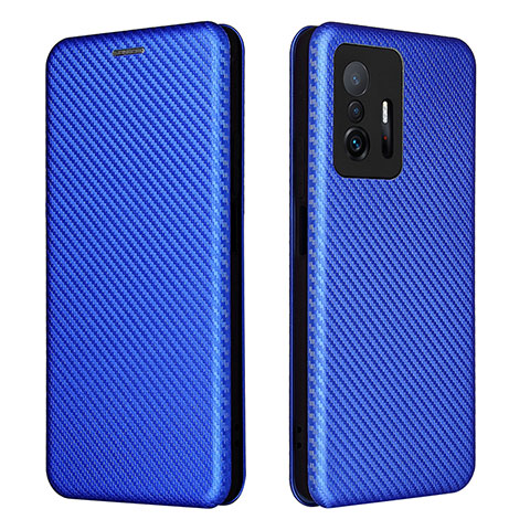 Coque Portefeuille Livre Cuir Etui Clapet L06Z pour Xiaomi Mi 11T Pro 5G Bleu