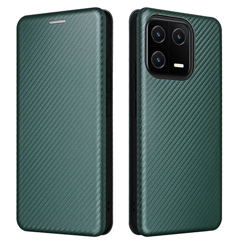 Coque Portefeuille Livre Cuir Etui Clapet L06Z pour Xiaomi Mi 13 5G Vert