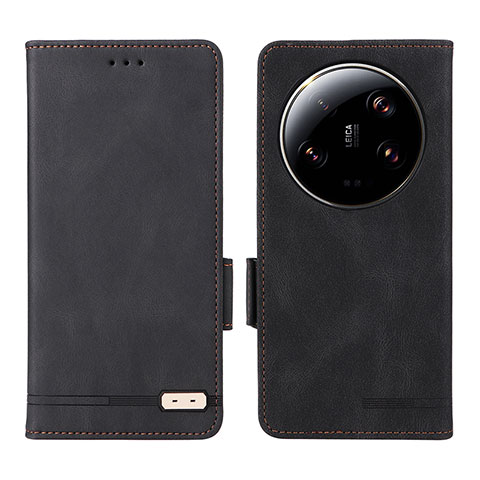 Coque Portefeuille Livre Cuir Etui Clapet L06Z pour Xiaomi Mi 13 Ultra 5G Noir