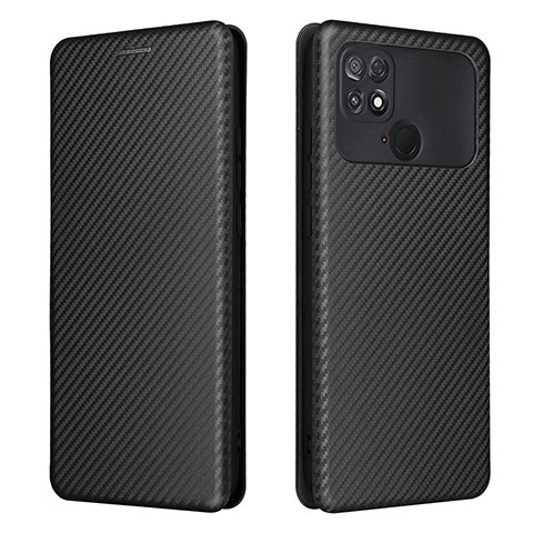 Coque Portefeuille Livre Cuir Etui Clapet L06Z pour Xiaomi Poco C40 Noir