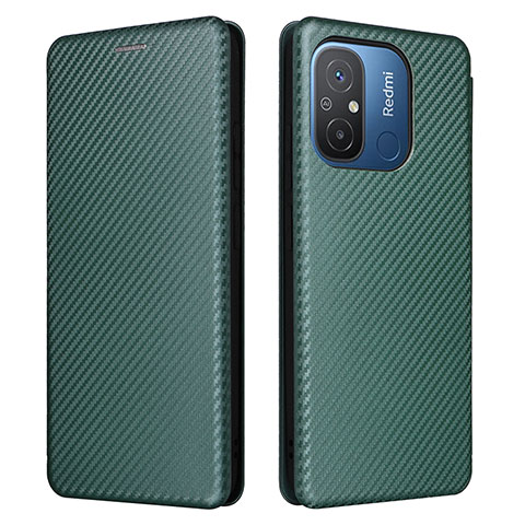 Coque Portefeuille Livre Cuir Etui Clapet L06Z pour Xiaomi Poco C55 Vert