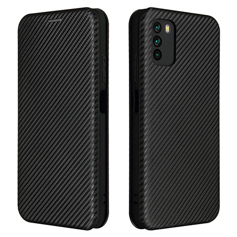 Coque Portefeuille Livre Cuir Etui Clapet L06Z pour Xiaomi Poco M3 Noir