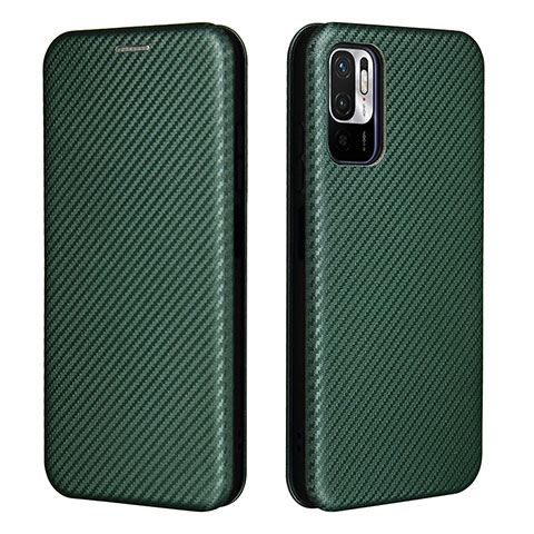 Coque Portefeuille Livre Cuir Etui Clapet L06Z pour Xiaomi POCO M3 Pro 5G Vert