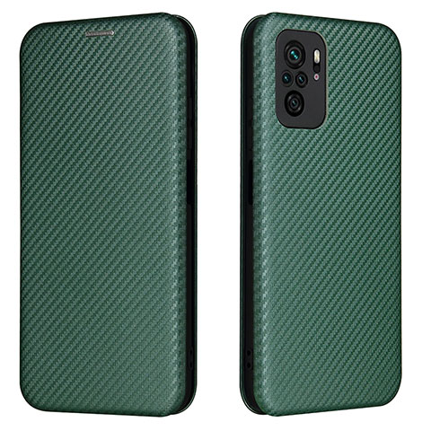 Coque Portefeuille Livre Cuir Etui Clapet L06Z pour Xiaomi Poco M5S Vert