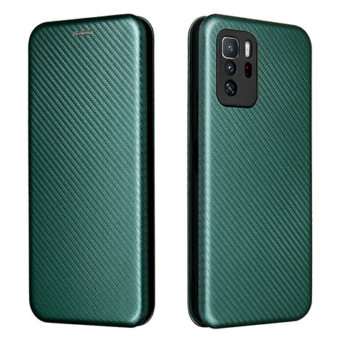 Coque Portefeuille Livre Cuir Etui Clapet L06Z pour Xiaomi Poco X3 GT 5G Vert