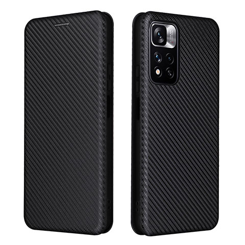 Coque Portefeuille Livre Cuir Etui Clapet L06Z pour Xiaomi Poco X4 NFC Noir