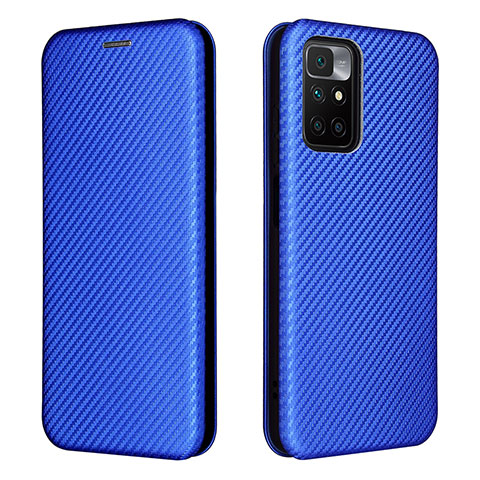 Coque Portefeuille Livre Cuir Etui Clapet L06Z pour Xiaomi Redmi 10 (2022) Bleu