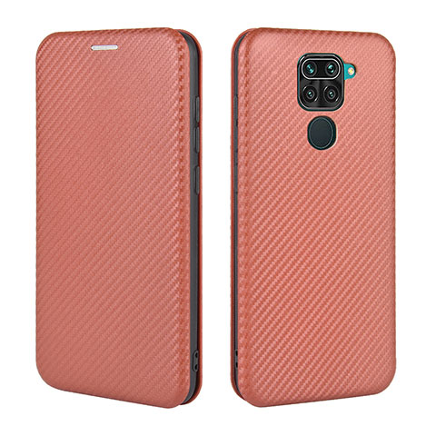 Coque Portefeuille Livre Cuir Etui Clapet L06Z pour Xiaomi Redmi 10X 4G Marron