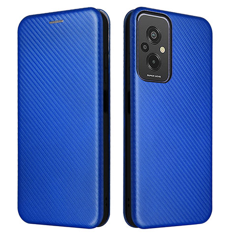 Coque Portefeuille Livre Cuir Etui Clapet L06Z pour Xiaomi Redmi 11 Prime 4G Bleu