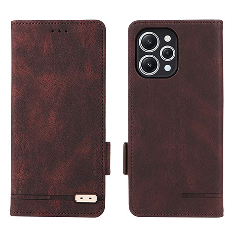 Coque Portefeuille Livre Cuir Etui Clapet L06Z pour Xiaomi Redmi 12 4G Marron