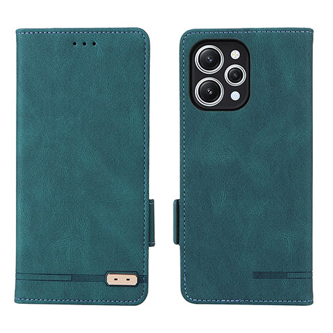 Coque Portefeuille Livre Cuir Etui Clapet L06Z pour Xiaomi Redmi 12 4G Vert