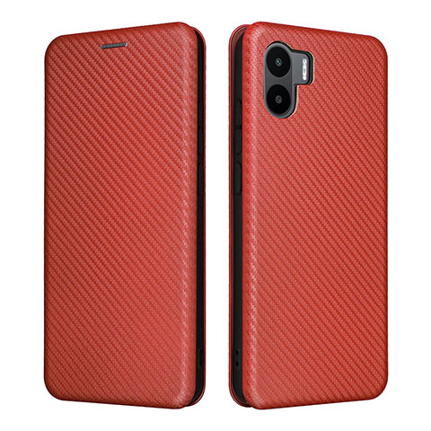 Coque Portefeuille Livre Cuir Etui Clapet L06Z pour Xiaomi Redmi A1 Marron