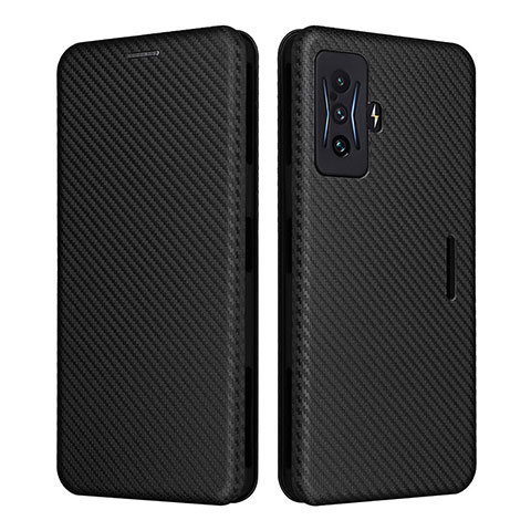 Coque Portefeuille Livre Cuir Etui Clapet L06Z pour Xiaomi Redmi K50 Gaming 5G Noir