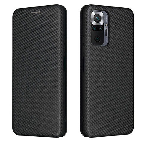 Coque Portefeuille Livre Cuir Etui Clapet L06Z pour Xiaomi Redmi Note 10 Pro Max Noir