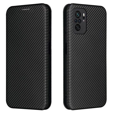 Coque Portefeuille Livre Cuir Etui Clapet L06Z pour Xiaomi Redmi Note 10S 4G Noir