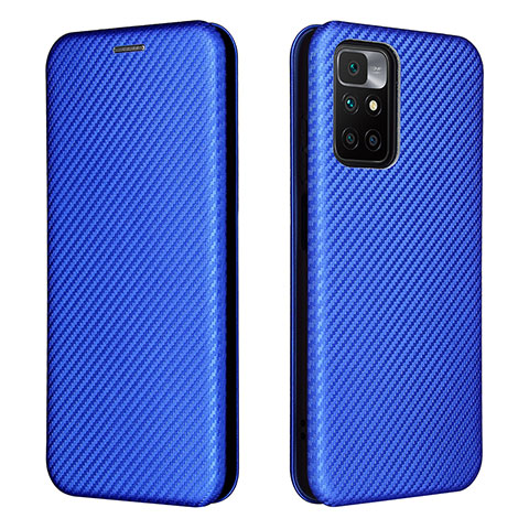 Coque Portefeuille Livre Cuir Etui Clapet L06Z pour Xiaomi Redmi Note 11 4G (2021) Bleu