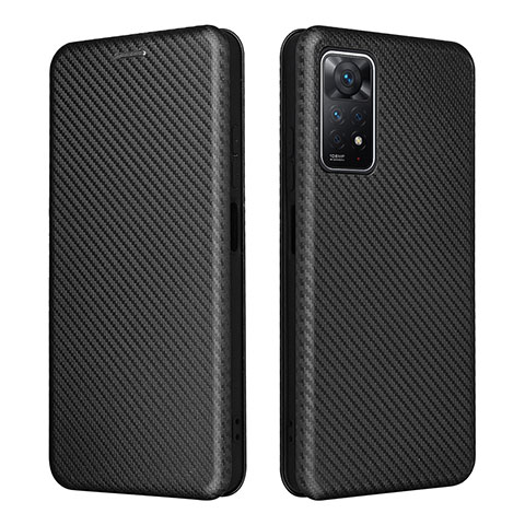 Coque Portefeuille Livre Cuir Etui Clapet L06Z pour Xiaomi Redmi Note 11 Pro 5G Noir