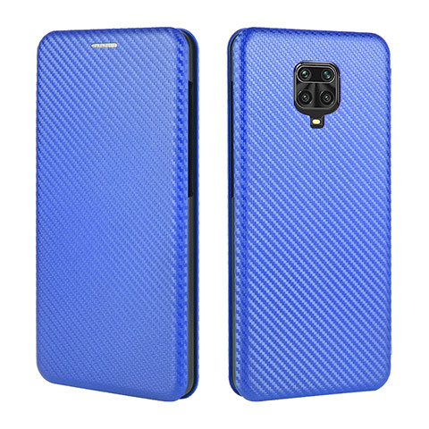 Coque Portefeuille Livre Cuir Etui Clapet L06Z pour Xiaomi Redmi Note 9 Pro Max Bleu