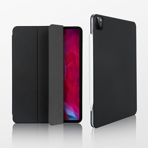 Coque Portefeuille Livre Cuir Etui Clapet L07 pour Apple iPad Pro 11 (2021) Noir