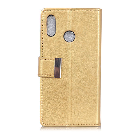 Coque Portefeuille Livre Cuir Etui Clapet L07 pour Asus Zenfone Max ZB555KL Or