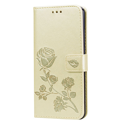 Coque Portefeuille Livre Cuir Etui Clapet L07 pour Huawei Honor V10 Lite Or