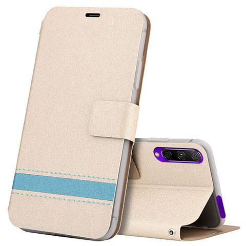 Coque Portefeuille Livre Cuir Etui Clapet L07 pour Huawei P Smart Pro (2019) Or