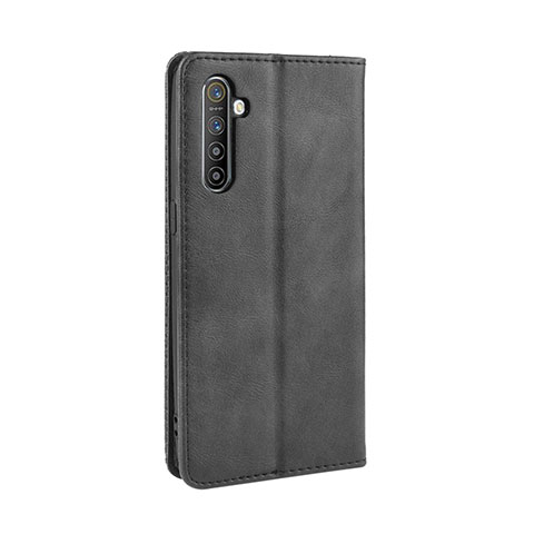 Coque Portefeuille Livre Cuir Etui Clapet L07 pour Realme XT Noir