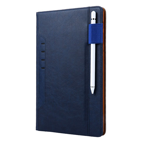 Coque Portefeuille Livre Cuir Etui Clapet L07 pour Samsung Galaxy Tab S6 10.5 SM-T860 Bleu