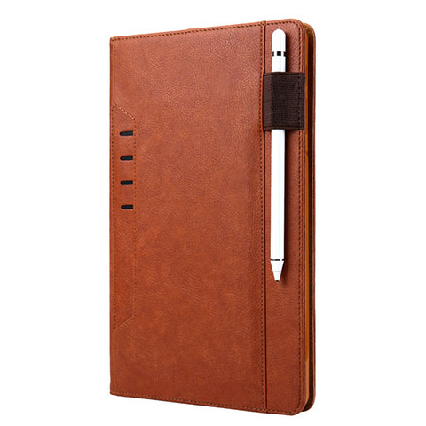 Coque Portefeuille Livre Cuir Etui Clapet L07 pour Samsung Galaxy Tab S6 10.5 SM-T860 Marron