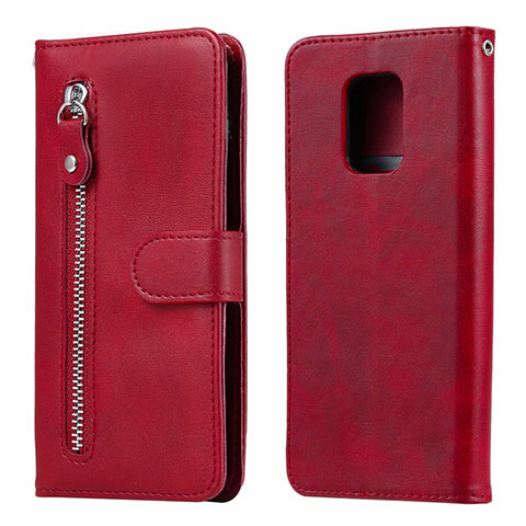 Coque Portefeuille Livre Cuir Etui Clapet L07 pour Xiaomi Poco M2 Pro Rouge