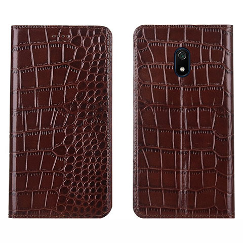 Coque Portefeuille Livre Cuir Etui Clapet L07 pour Xiaomi Redmi 8A Marron