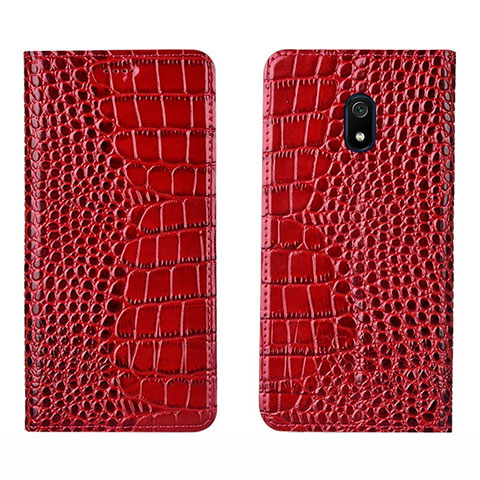 Coque Portefeuille Livre Cuir Etui Clapet L07 pour Xiaomi Redmi 8A Rouge