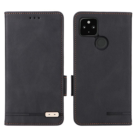 Coque Portefeuille Livre Cuir Etui Clapet L07Z pour Google Pixel 4a 5G Noir