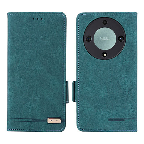 Coque Portefeuille Livre Cuir Etui Clapet L07Z pour Huawei Honor Magic5 Lite 5G Vert