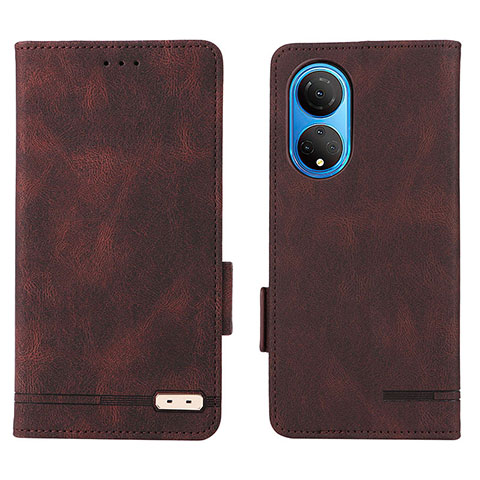 Coque Portefeuille Livre Cuir Etui Clapet L07Z pour Huawei Honor X7 Marron