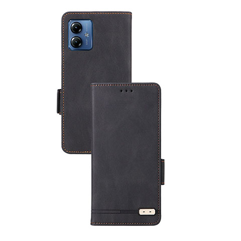 Coque Portefeuille Livre Cuir Etui Clapet L07Z pour Motorola Moto G14 Noir