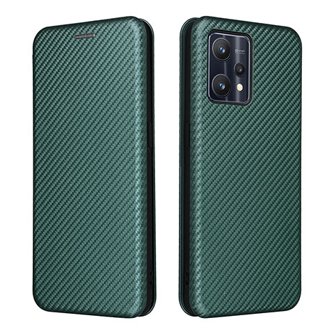 Coque Portefeuille Livre Cuir Etui Clapet L07Z pour Realme 9 5G Vert