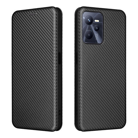 Coque Portefeuille Livre Cuir Etui Clapet L07Z pour Realme C35 Noir