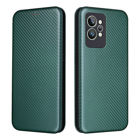 Coque Portefeuille Livre Cuir Etui Clapet L07Z pour Realme GT2 Pro 5G Vert