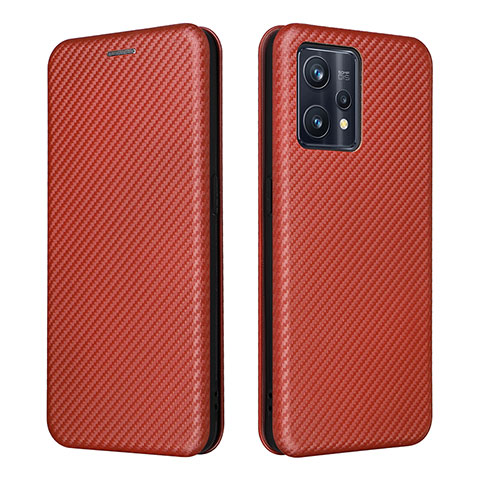 Coque Portefeuille Livre Cuir Etui Clapet L07Z pour Realme Narzo 50 Pro 5G Marron