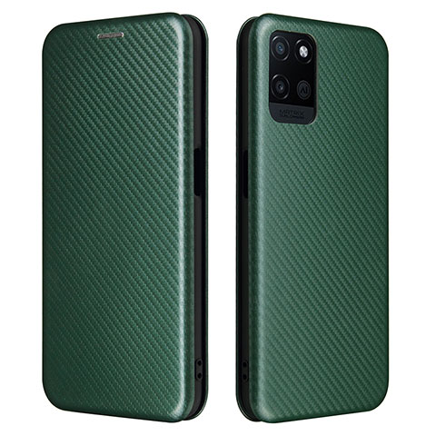 Coque Portefeuille Livre Cuir Etui Clapet L07Z pour Realme V11s 5G Vert