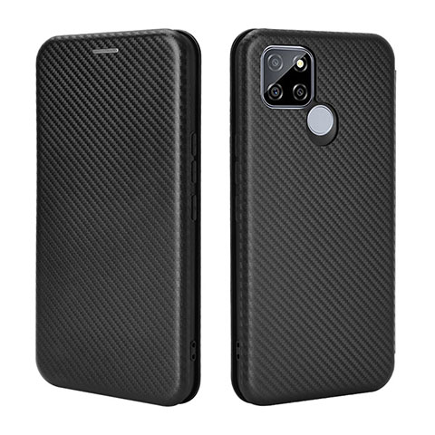 Coque Portefeuille Livre Cuir Etui Clapet L07Z pour Realme V3 5G Noir