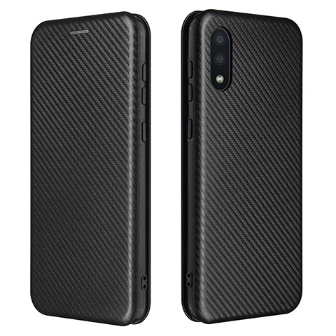 Coque Portefeuille Livre Cuir Etui Clapet L07Z pour Samsung Galaxy A02 Noir