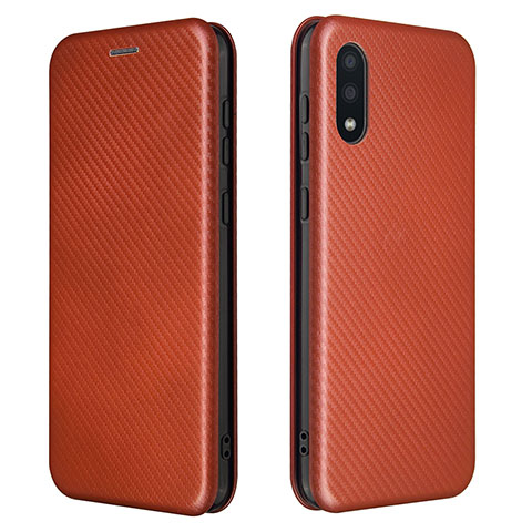 Coque Portefeuille Livre Cuir Etui Clapet L07Z pour Samsung Galaxy A02 Rouge