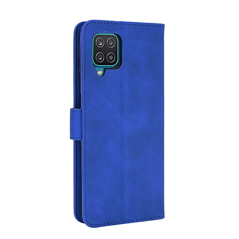 Coque Portefeuille Livre Cuir Etui Clapet L07Z pour Samsung Galaxy A12 Bleu